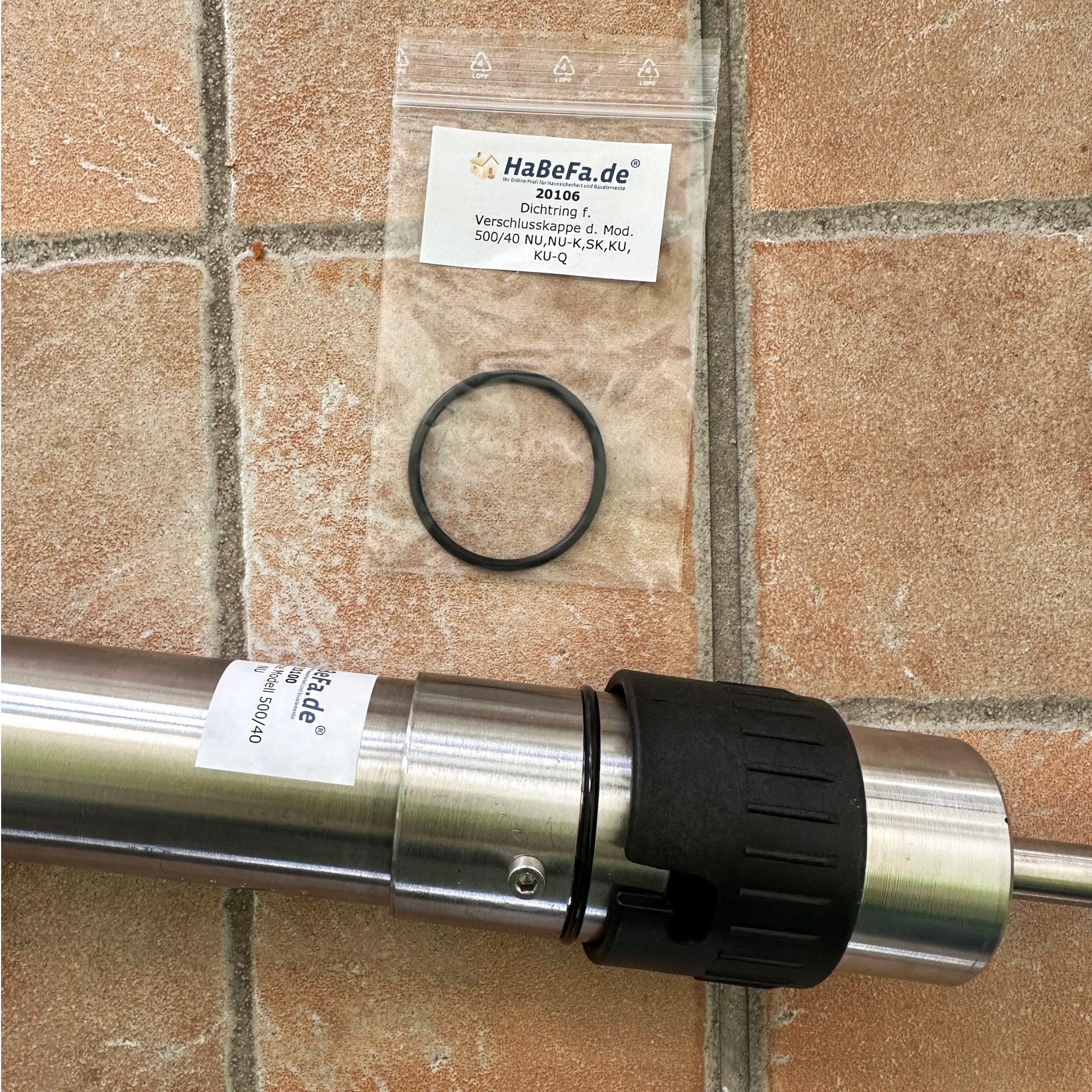 Dichtring für Verschlusskappe der Modelle 500(300) 40 NU, NU-K und SK - Artikelnummer 20106