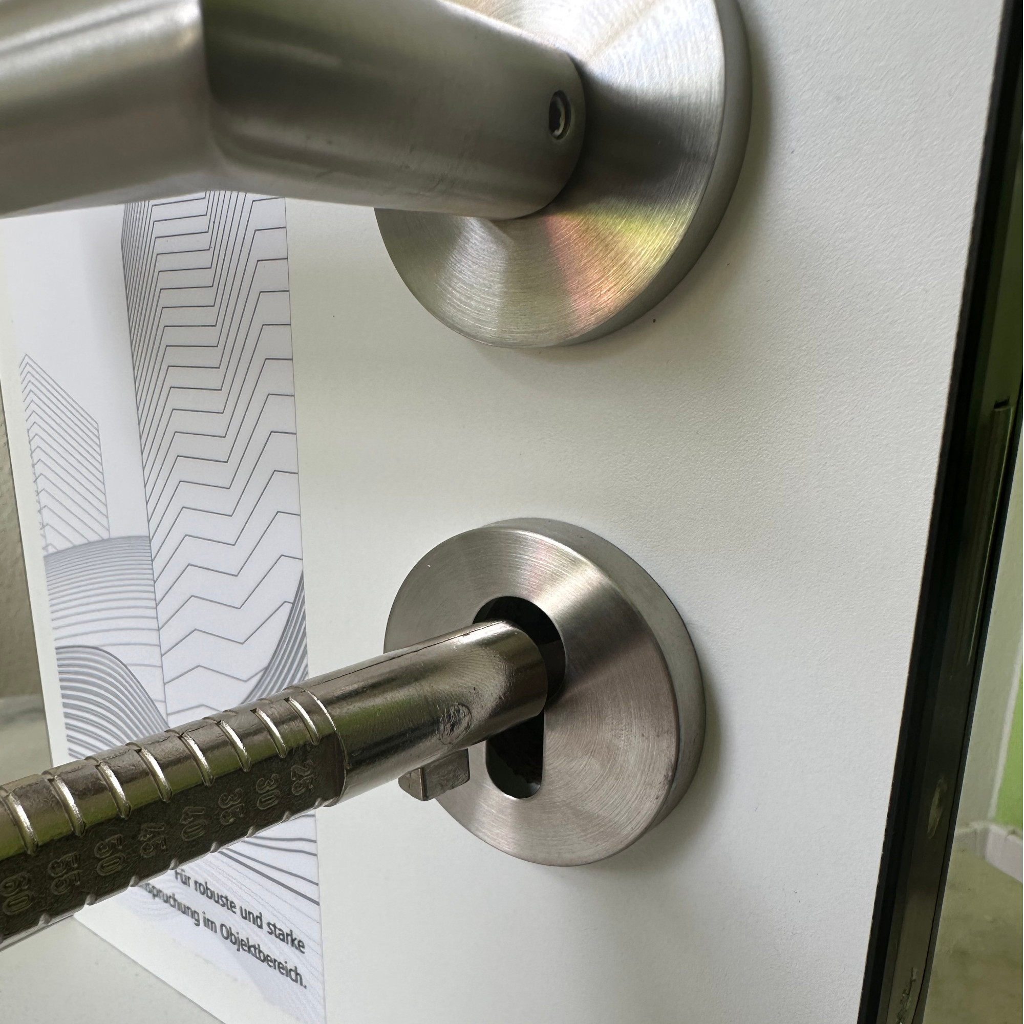 Bauschlüssel für Tür einbauen